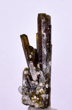 3.8cms PREMIUM EPIDOTE QUARTZ MINIATURE CRYSTALS PERU AESTHETIC COLLECTOR CB131