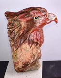 18cms EAGLE JASPER QUARTZ CARVING HANDMADE SCULPTURE PERU COLLECTOR JB24