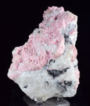 13cms RHODOCHROSITE ROSETTE PYRITE CRYSTALS PERU MINERAL SPECIMEN RB581
