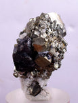 3.3cms SPHALERITE PYRITE GALENA QUARTZ CRYSTALS MINERAL SPECIMEN PERU MB27