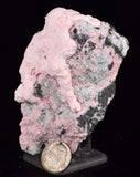 8.8cms RHODOCHROSITE QUARTZ CRYSTALS JORDANITE (?) GALENA PERU RB515