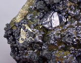 10cms PYRITE CUBIC GALENA BOURNONITE PERU CRYSTALS MINERAL SPECIMEN MB135