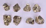 LOT 8  PYRITE OCTAHEDRAL PERU SHINY CRYSTALS MINERAL SPECIMEN COLLECTOR MB147