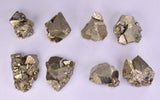 LOT 8  PYRITE OCTAHEDRAL PERU SHINY CRYSTALS MINERAL SPECIMEN COLLECTOR MB147