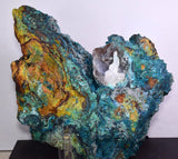 20cms QUARTZ CHRYSOCOLLA BOTRYOIDAL TENTADORA MINE PERU MINERAL SPECIMEN CB160