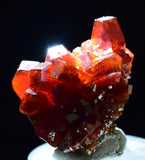 2.7cm VANADINITE CRYSTAL BARITE MIBLADEN MOROCCO MINIATURE MINERAL SPECIMEN WB20