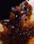 26cms STALACTITE QUARTZ IRIDESCENT GOETHITE LIMONITE PERU MINERAL SPECIMEN QB71