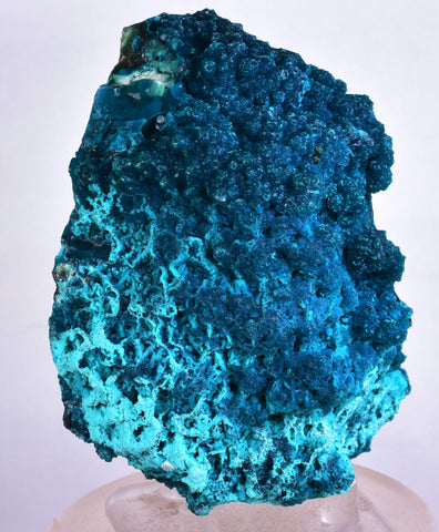 8cms BLUE MALACHITE BOTRYOIDAL PERU CRYSTALS GRAPE SPHERES SHINY UB199