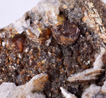 9.4cms SPHALERITE BARITE PYRITE QUARTZ CRYSTALS MINERAL SPECIMEN PERU MB59