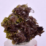 2.8cms PREMIUM EPIDOTE AXINITE QUARTZ CRYSTALS PERU AESTHETIC COLLECTOR CB138