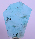 18.5ct GEM BLUE OPAL SCENIC CABOCHON PERU SEASCAPE PENDANT JEWELRY BB165