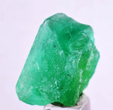 2.8cms GREEN FLUORITE CRYSTAL PERU HUANZALA PERU SHINY K48