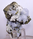 6.1cm  BLUE DOLOMITE SELLAITE CRYSTALS CHALCOPYRITE QUARTZ CALCITE PERU GB30