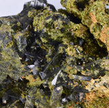 19cms EPIDOTE CRYSTALS PERU MINERAL SPECIMEN COLLECTOR  CB173