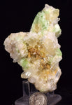 8.5cms AUGELITE CRYSTAL PERU DARK GREEN BRIGHT NEEDLE QUARTZ PASTO BUENO AB179