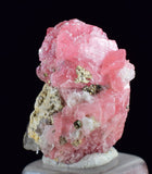 1.7cms RHODOCHROSITE PYRITE FLUORITE CHINA CRYSTAL RHOMBOHEDRAL MINIATURE RB637