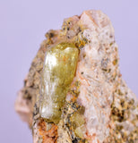3.5cms YELLOW APATITE CRYSTALS IMILCHIL MOROCCO MINERAL SPECIMEN AB235