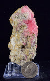 6.5cms GEM RHODOCHROSITE FLUORITE PYRITE CRYSTAL QUARTZ CHINA FLUORESCENT RB313