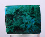 2.9cms CHRYSOCOLLA CABOCHON PERU PARROT WING EILAT STONE JEWELRY PENDANT BB67