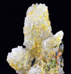 4.3cms PREHNITE QUARTZ EPIDOTE CRYSTALS PERU SHINY MINERAL SPECIMEN QB111