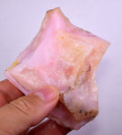 119 grams GEM PINK OPAL PERU ROUGH ANGEL SKIN TRANSLUCENT CORAL COLOR PB67
