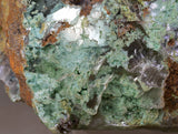 21.5cms TWIN SELENITE CRYSTALS CHRYSOCOLLA SPHERES INSIDE LILY MINE PERU TB126