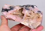 775grs. PINK OPAL NATURAL GLOBE FISH ? PERU ROUGH TRANSLUCENT CORAL COLOR PB99