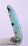 4.5ct GEM BLUE OPAL SCENIC CABOCHON PERU SEASCAPE PENDANT JEWELRY BB106