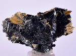 3.2cms GOLDEN RUTILE HEMATITE SPRAY NEEDLES CRYSTALS TITANIUM BAHIA BRAZIL  XB03