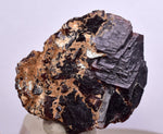3.9cms  GEM GARNET STEPPED SPESSARTINE CRYSTALS PERU SHINY SHARP RARE GB53