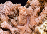 9.9cms ROSE DRUZY QUARTZ BRIGHT CRYSTALS CATHEDRAL BOTRYOIDAL PERU NEW FIND QB41