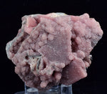 5.8cms RHODOCHROSITE ROSETTE PYRITE QUARTZ PERU PINK CRYSTALS MINERAL RB385