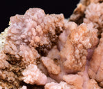 9.9cms ROSE DRUZY QUARTZ BRIGHT CRYSTALS CATHEDRAL BOTRYOIDAL PERU NEW FIND QB41