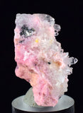 3.8cms RHODOCHROSITE QUARTZ GALENA PERU PINK CRYSTALS MINERAL RB198