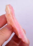 590 grams GEM PINK OPAL PERU ROUGH ANGEL SKIN TRANSLUCENT CORAL COLOR PB82