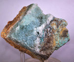 10cms DRUZY CHRYSOCOLLA QUARTZ LILY MINE PERU COPPER 2000 DISCOVERY DB81