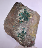 14.5cms DIOPTASE CRYSTALS PERU QUARTZ CHRYSOCOLLA MINERAL SPECIMEN KB41