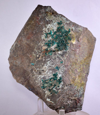 14.5cms DIOPTASE CRYSTALS PERU QUARTZ CHRYSOCOLLA MINERAL SPECIMEN KB41