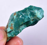17grs GEM SILICA CHRYSOCOLLA LILY MINE PERU CHALCEDONY QUARTZ BLUE ROUGH SB142