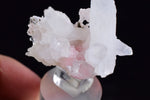 3.9cms RHODOCHROSITE QUARTZ PERU PINK CRYSTALS MINERAL RB257