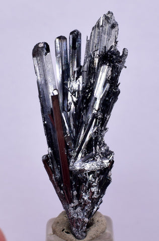 3.2cms STIBNITE CRYSTAL PERU MINERAL SPECIMEN COLLECTOR MB91