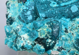 13.5cms GREEN CHALCANTHITE CRYSTAL LAB GROW MINERAL SPECIMEN PERU FB63