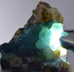 11ms DRUZY GEM SILICA CHRYSOCOLLA CHALCEDONY BOTRYOIDAL LILY MINE PERU DB95