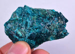 55grs BLUE MALACHITE CHRYSOCOLLA SCULPTURE SCENIC PERU ROUGH DECORATION UB178
