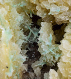 13cm STALACTITE SELENITE CALCITE DRUZY CHRYSOCOLLA MALACHITE LILY MINE PERU DB97