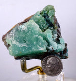 5.1cms DRUZY CHRYSOCOLLA QUARTZ LILY MINE PERU COPPER 2000 DISCOVERY DB09