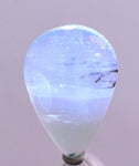 4ct GEM BLUE OPAL SCENIC CABOCHON PERU SEASCAPE PENDANT JEWELRY DENDRITES  BB149