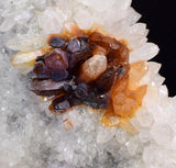 26cms STALACTITE QUARTZ IRIDESCENT GOETHITE LIMONITE PERU MINERAL SPECIMEN QB71