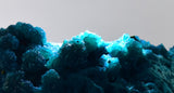 8cms BLUE MALACHITE BOTRYOIDAL PERU CRYSTALS GRAPE SPHERES SHINY UB199