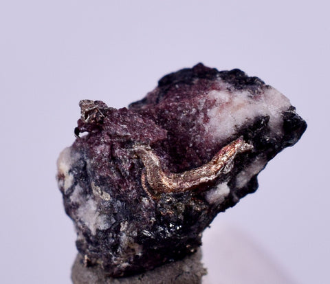 0.7cms NATIVE SILVER WIRE PERU UCHUCCHACUA MINE MINERAL SPECIMEN HB222